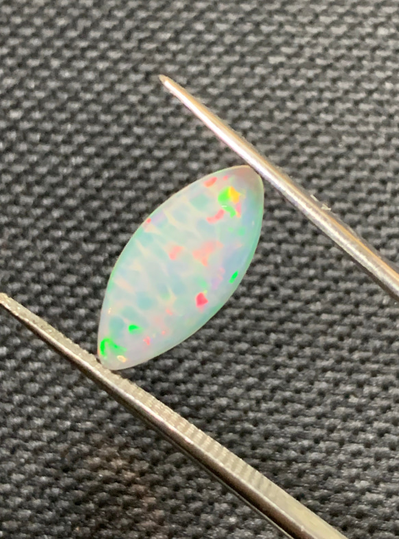 一点もの K18 Honeycomb Welo Opal リング No.13/ 受注制作 5枚目の画像