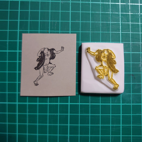 消しゴムはんこ☆歌川広重☆浮世絵 はんこ・スタンプ MIKAX1108