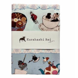 「秘密のお茶会」Kurahashi Rei/オックス生地 【50cmカットクロス】絵本の世界/くらはしれい 3枚目の画像