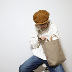 M・ボーイッシュショルダーtotebag／army duck 1枚目の画像