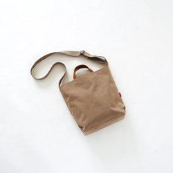 M・ボーイッシュショルダーtotebag／army duck 9枚目の画像