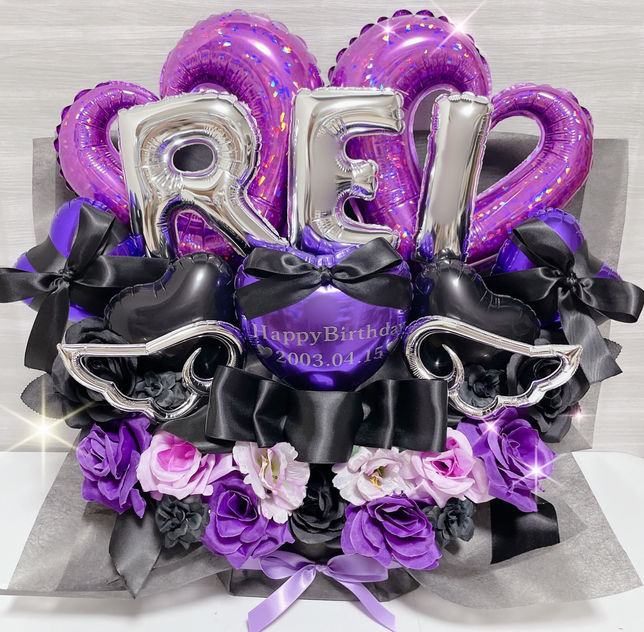 推し活　バルーンギフト　バルーンアレンジ 結婚祝い　誕生日　生誕祭　推し　開店祝い　ギフト　プレゼント　バルーン