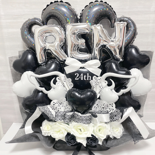 reona♡ バルーンアレンジ 生誕祭　成人式　推し　誕生日ギフト バルーンギフト バルーンアレンジ バルーンブーケ 生誕祭 誕生日