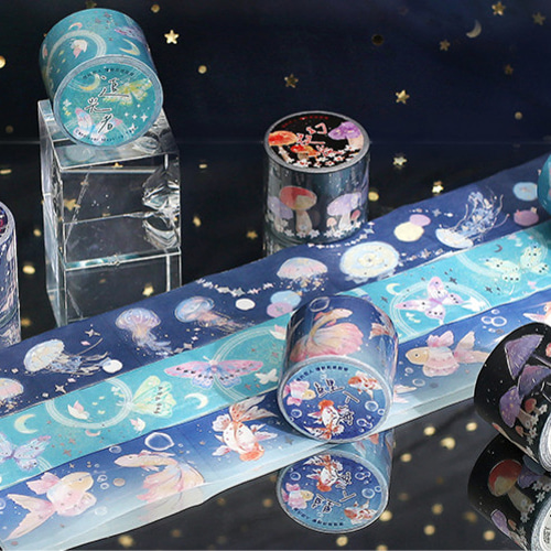 クラゲ マスキングテープ 箔押し マスキングテープ Alessia 通販