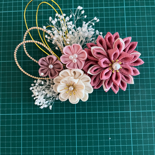 受注制作】73 和装髪飾り 結婚式 成人式 卒業式 袴 七五三 結婚式