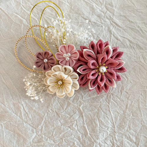 受注制作】73 和装髪飾り 結婚式 成人式 卒業式 袴 七五三 結婚式