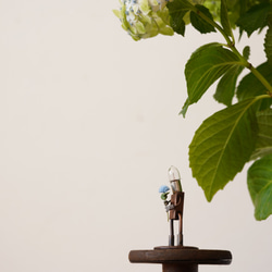 新作コラボ作品 「 いちりん 」淡いブルーの紫陽花 4枚目の画像