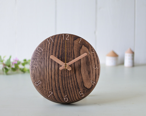 木の時計　掛時計　栗 89df5872e4aeddd3723637bee46c5d