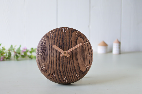 木製柱時計 ダークブラウン 特別製造