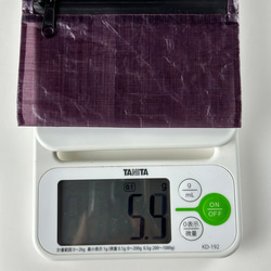 Purple×Black 軽量＆防水カードケース　ミニウォレット　ダイニーマ　DCF 3枚目の画像