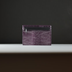 Purple×Black 軽量＆防水カードケース　ミニウォレット　ダイニーマ　DCF 1枚目の画像