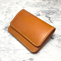 栃木レザー 二つ折り マルチケース /本革 カードケース 名刺入れ