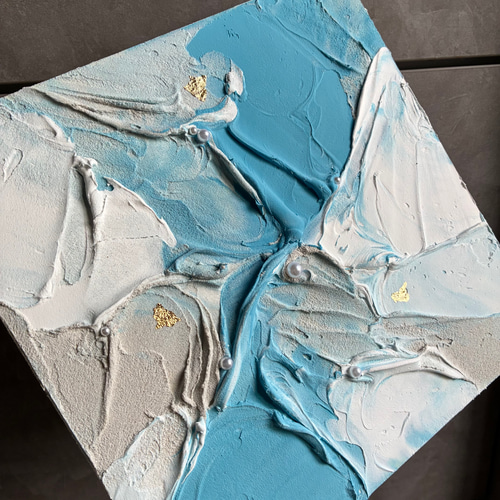 モダンアート 3枚セット 24×24㎝ テクスチャーアート 現代アート 抽象