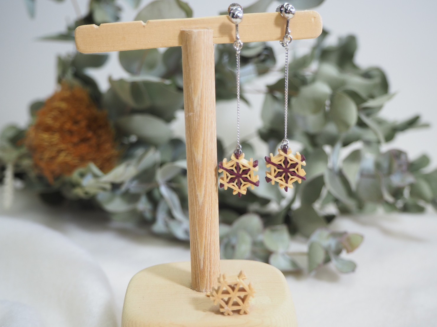 組耳飾り（チェーンイヤリング）