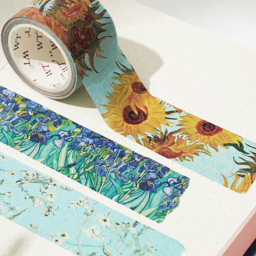 3/6巻 海外和紙テープ ヴァン・ゴッホの絵画 和紙マスキングテープ