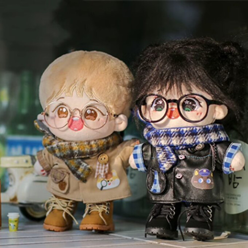 ぬいぐるみ着せ替え服 20cm ぬい服 ぬいぐるみ服 ＜猫犬警探＞ 2色 靴