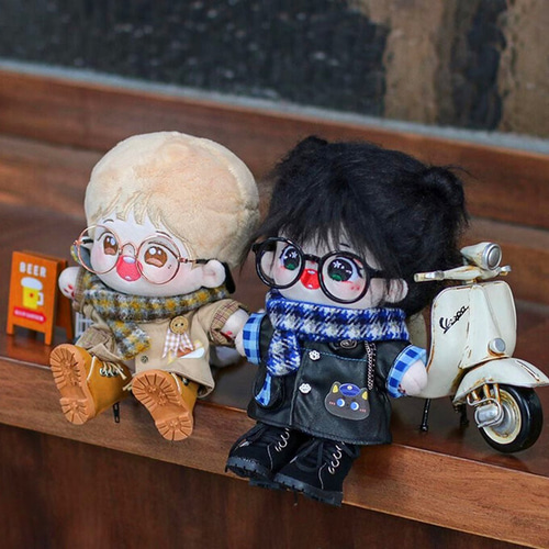 ぬいぐるみ着せ替え服 20cm ぬい服 ぬいぐるみ服 ＜猫犬警探＞ 2色 靴