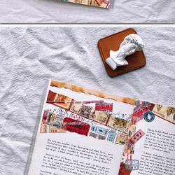 5巻 海外和紙テープ スタンプアルバム 和紙マスキングテープ(剥離紙付き) 切手 装飾系 海外マステ 和紙膠帶 WT46 6枚目の画像