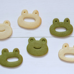カエルの顔（スタンプ付き）　クッキー型・クッキーカッター 2枚目の画像