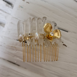 Vintage flower 水晶コーム ヘッドドレス（アクセサリー） a.n.n_happy