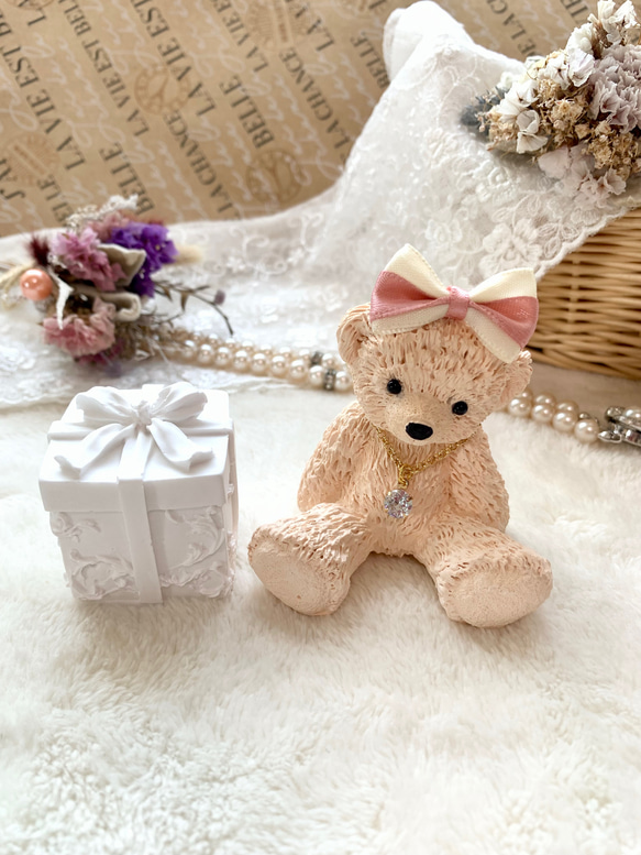 置き型◼️アロマストーン◼️ドレスくまちゃん・ペアーset 販売 置き型◼️アロマストーン◼️ドレスくまちゃん・ペアーset