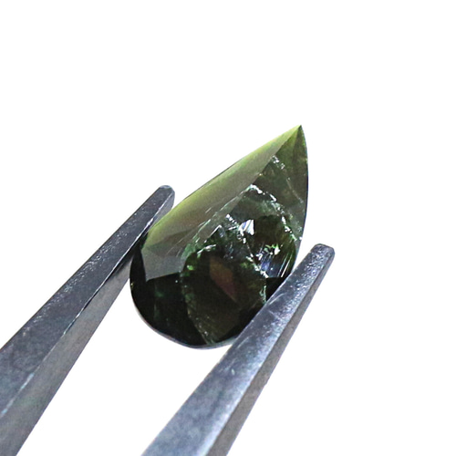 AG-L-203 天然石 ルース 素材 ダーク グリーン トルマリン 約3.04ct 