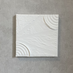 【送料無料】ミニアートプレゼント付き！　テクスチャーアート　シンプルモダンシリーズ　抽象画　ホワイト　ニュートラル 4枚目の画像