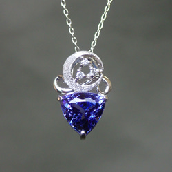 タンザナイト 2カラットアップ トリリアントカット スターダスト梨地