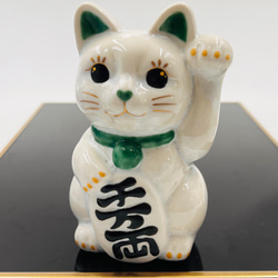 陶あん　花結晶招き猫 楽天市場】京焼 清水焼 陶あん 花結晶 招き猫（青） : 京焼・清水焼 陶