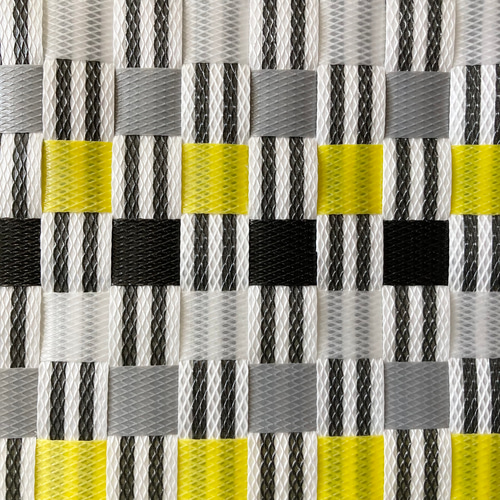 ふみ　プラカゴ　3点 プラかごバッグ ボーダー柄 マルチカラー プラカゴ プラカゴ