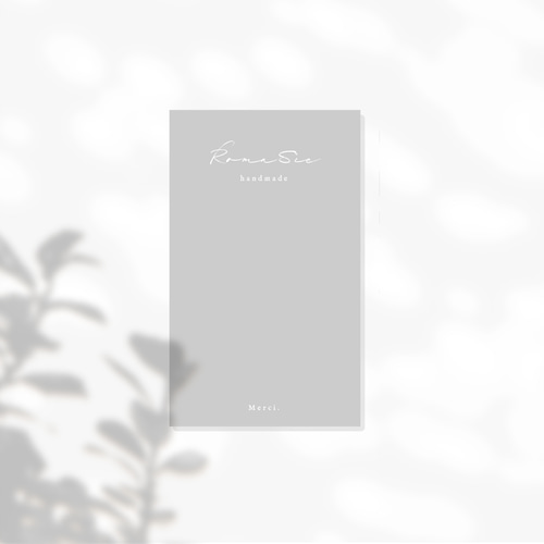 くすみ系ニュアンスカラー＃17アクセサリー台紙／ピアス台紙／ショップカード／名刺 くすみ系ニュアンスカラー＃17アクセサリー台紙／ピアス台紙