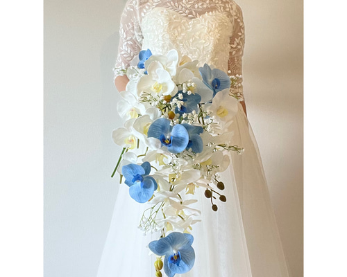 アーティフィシャルフラワーブーケ　ウェディングブーケ ホワイト 系 ♡ アーティフィシャルフラワーブーケ ウェディング