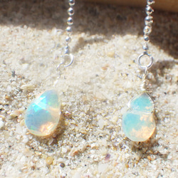 *sv925*Ethiopian Opal Swing Earrings エチオピア産ウェロオパール☆アメリカンピアス 11枚目の画像