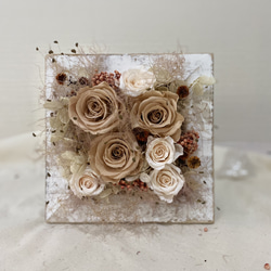 プリザーブドフラワー ブーケ ベージュ系 プリザーブドフラワー ブーケ ベージュ系