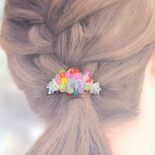 プチプチカラフルビーズヘアゴム ヘアゴム たけのこハンド 通販 