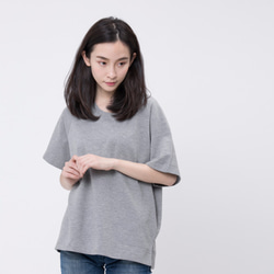 French terry Relaxed Raglan Top / Heather Grey Project 007 5枚目の画像