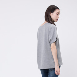 French terry Relaxed Raglan Top / Heather Grey Project 007 3枚目の画像