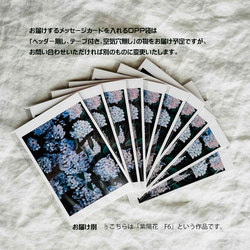メッセージカード・10枚「花瓶の花」A6サイズ（葉書サイズ）・OPP袋入り/送料無料・初期モデル 4枚目の画像