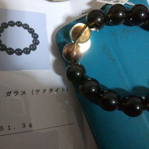 チンターマニストーン鑑別書付き14mm大粒ブレスレット最高品質 チンターマニストーン鑑別書付き14mm大粒ブレスレット最高品質