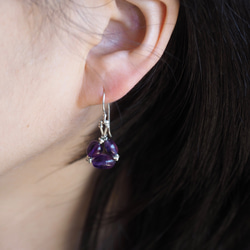 -Amethyst- silver <pierce・earrings> 4枚目の画像