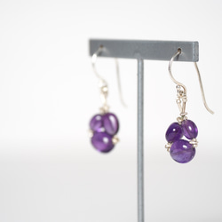 -Amethyst- silver <pierce・earrings> 3枚目の画像