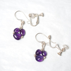 -Amethyst- silver <pierce・earrings> 5枚目の画像