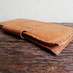 【vintage】simple wallet　檜皮色　ピッグスキンレザー 11枚目の画像
