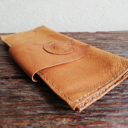 【vintage】simple wallet　檜皮色　ピッグスキンレザー 8枚目の画像