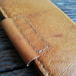 【vintage】simple wallet　檜皮色　ピッグスキンレザー 10枚目の画像