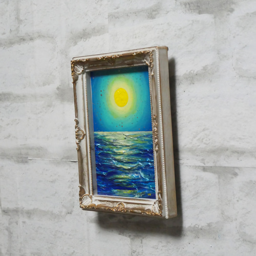 油絵 油彩 油彩画 絵 絵画 ミニ絵画【夕日の海】 油絵 油彩 油彩画 絵 絵画 ミニ絵画【夕日の海】 絵画 HR 通販