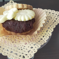 【ヴィーガン＆グルテンフリー】ザクザククッキーあんバター♪自家製ヴィーガンバター使用　５個セット 2枚目の画像