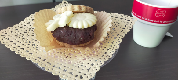 【ヴィーガン＆グルテンフリー】ザクザククッキーあんバター♪自家製ヴィーガンバター使用　５個セット 2枚目の画像