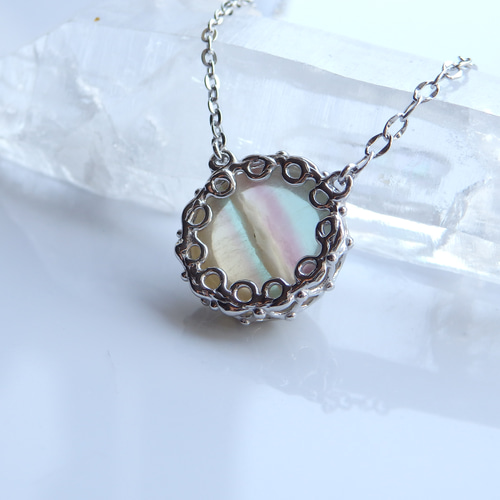 レインボーフローライト✴︎ネックレス ネックレス・ペンダント MARGA  