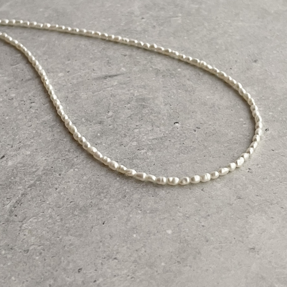 【ネックレス】mini Pearl necklace 3枚目の画像
